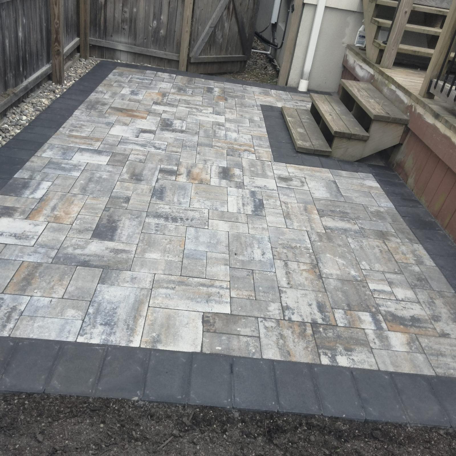 Paver patio installation in Livingston NJ