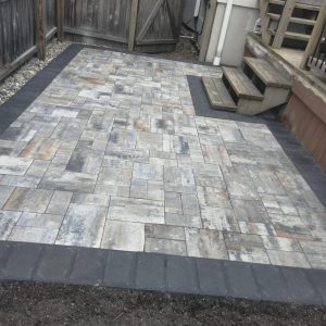 Paver patio installation in Livingston NJ